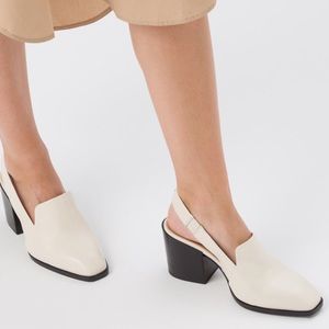 New! AEYDE ALA SLINGBACK PUMP IN CREAMY NAPPA